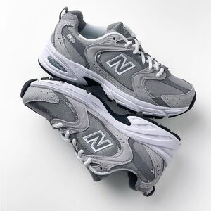 NEW BALANCE 530 IN RAINCLOUD WITH SHADOW GREY & SILVER METALLIC Sneakers size 8